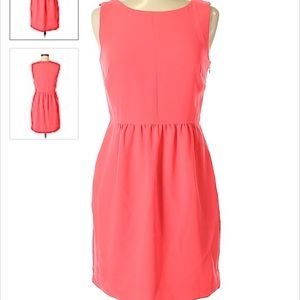 j crew pink/coral dress